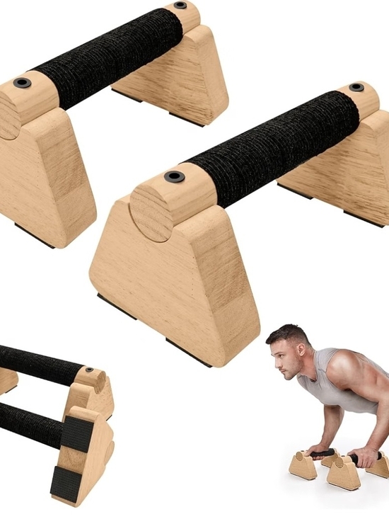 Other - Parallettes Bars - Wooden Calisthenics Equipment
